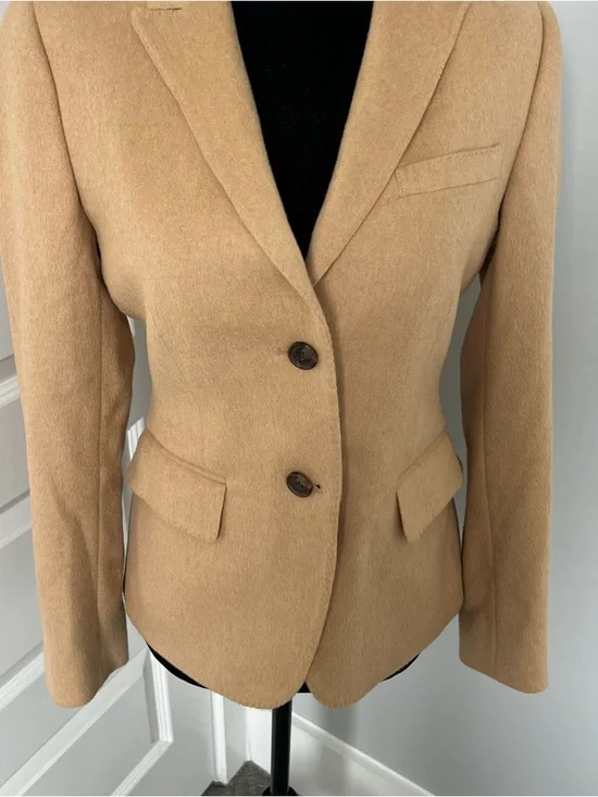 Brooks Brothers "346" Women’s 100% Camel Hair Blazer in 2P (Petite) - Picture 3 of 12